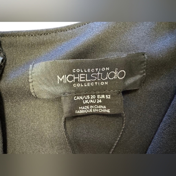 Michel Studio NWT Sleeveless Dress Plus Size Black Size 20 - Picture 6 of 9